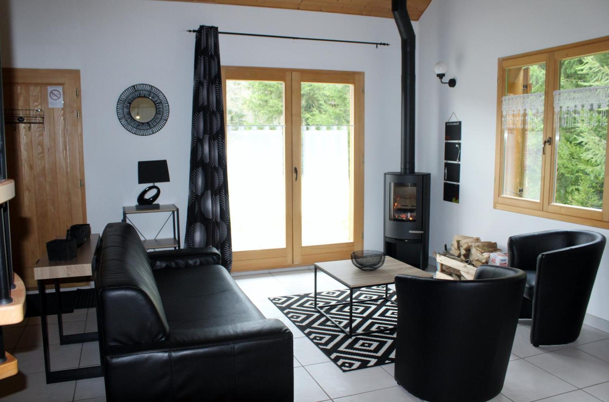 Chalet De Charme Le Contemporain Ney Exteriör bild