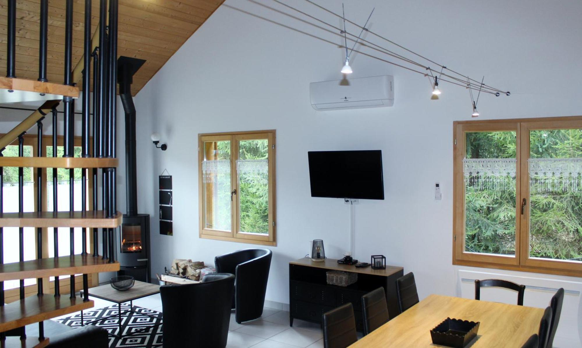Chalet De Charme Le Contemporain Ney Exteriör bild
