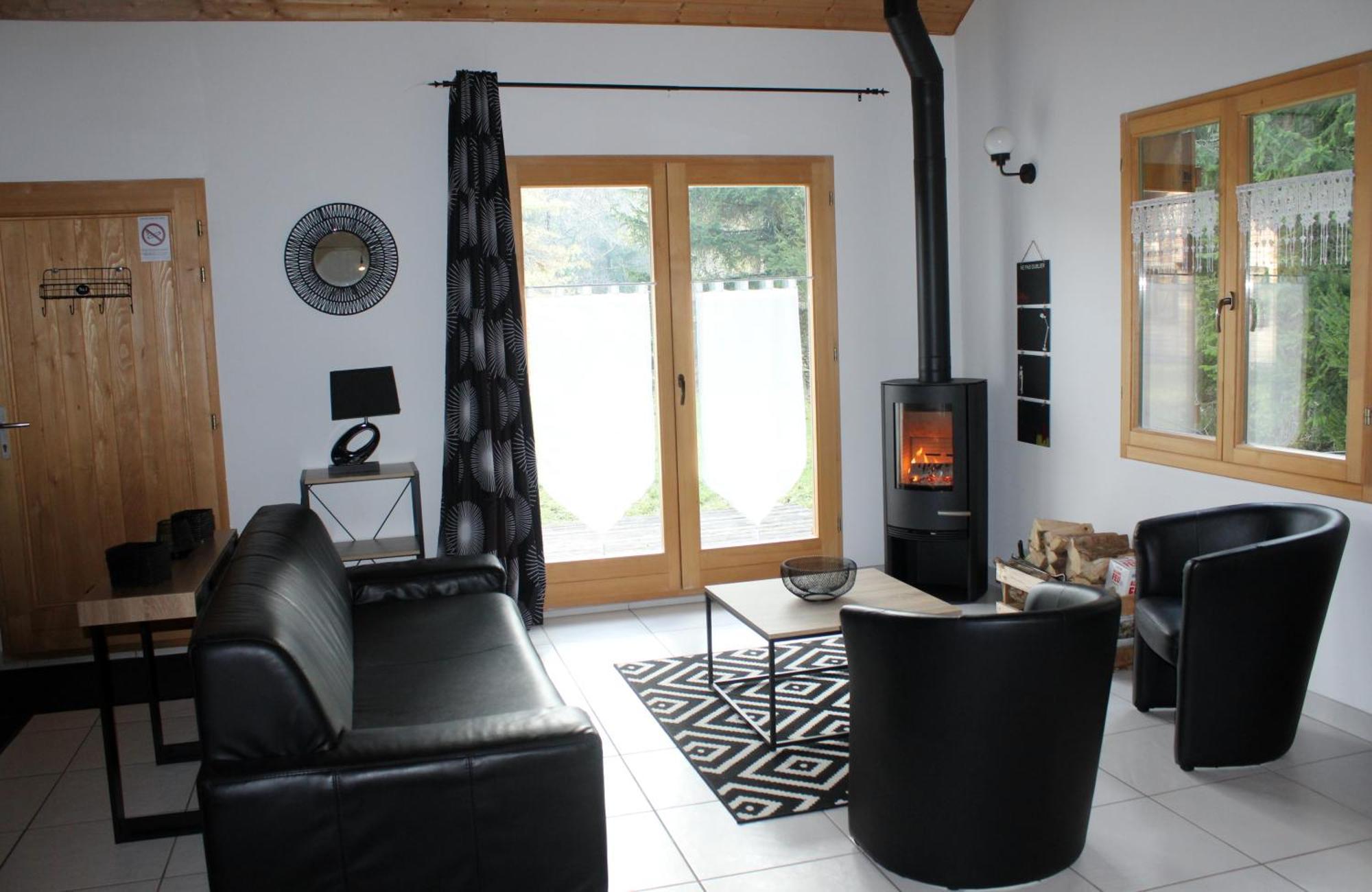Chalet De Charme Le Contemporain Ney Exteriör bild
