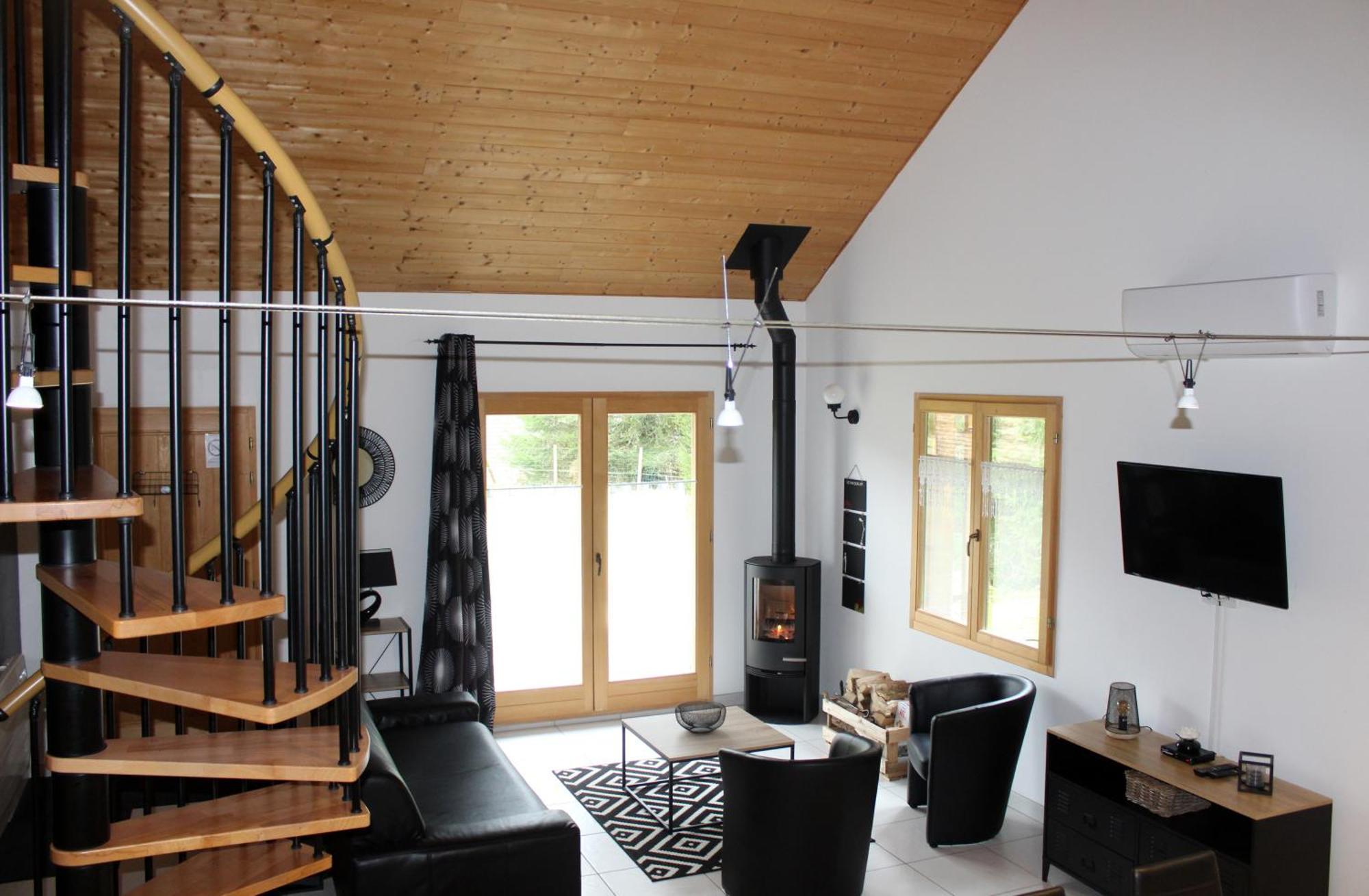 Chalet De Charme Le Contemporain Ney Exteriör bild
