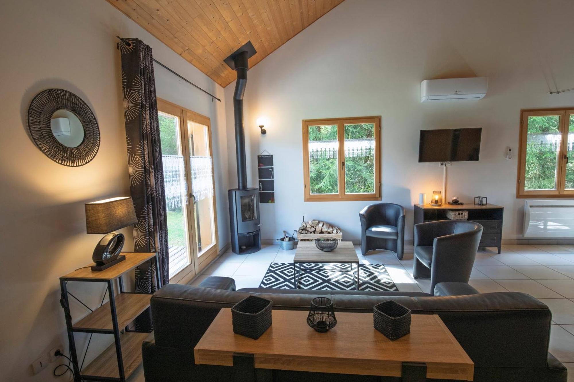 Chalet De Charme Le Contemporain Ney Exteriör bild