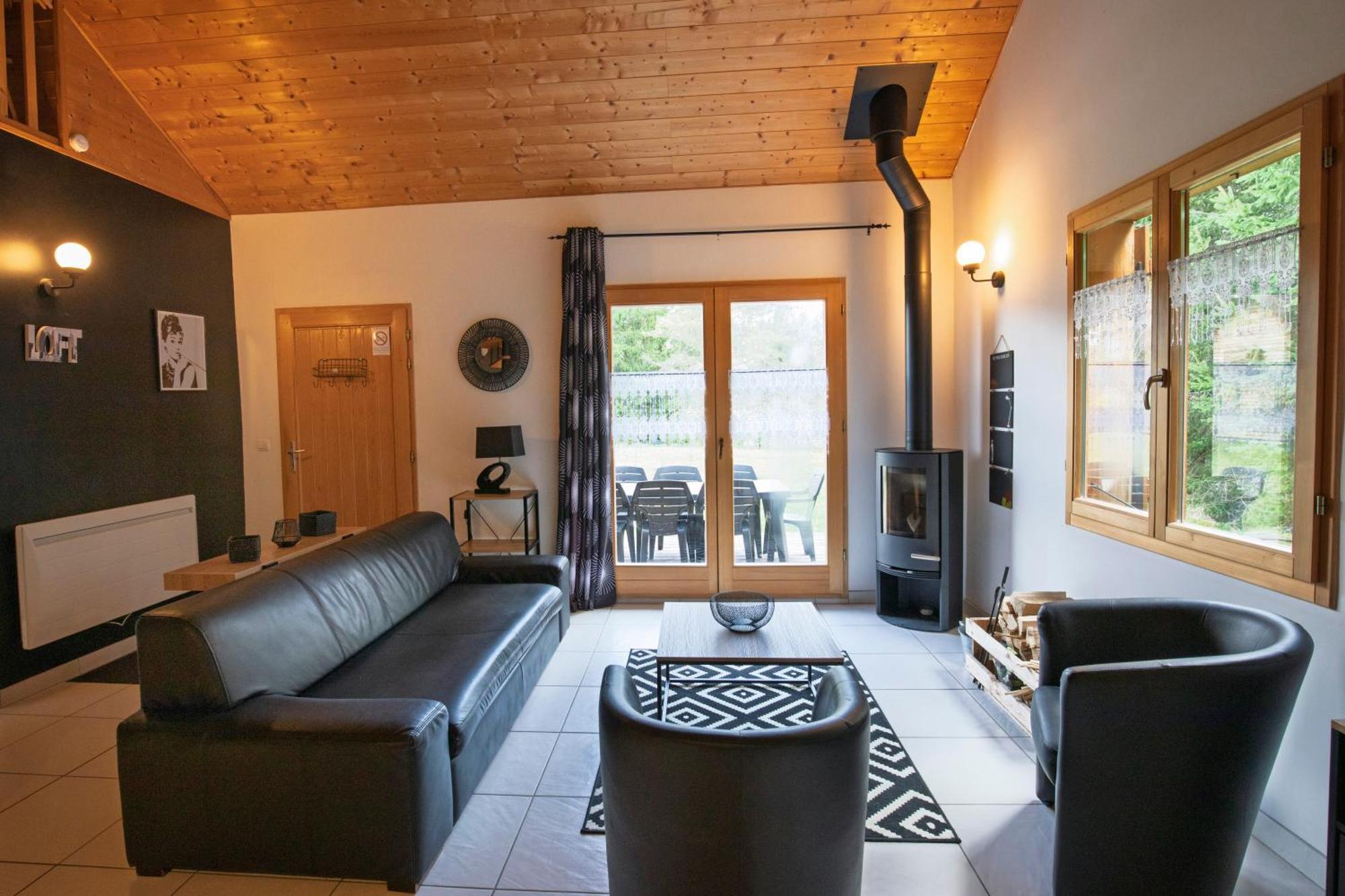 Chalet De Charme Le Contemporain Ney Exteriör bild