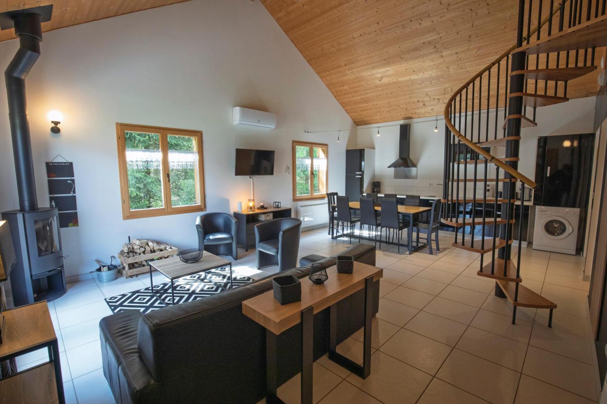 Chalet De Charme Le Contemporain Ney Exteriör bild