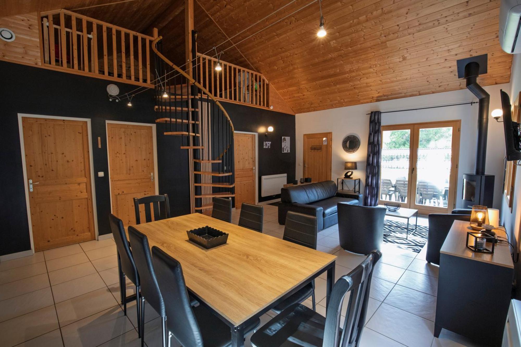 Chalet De Charme Le Contemporain Ney Exteriör bild